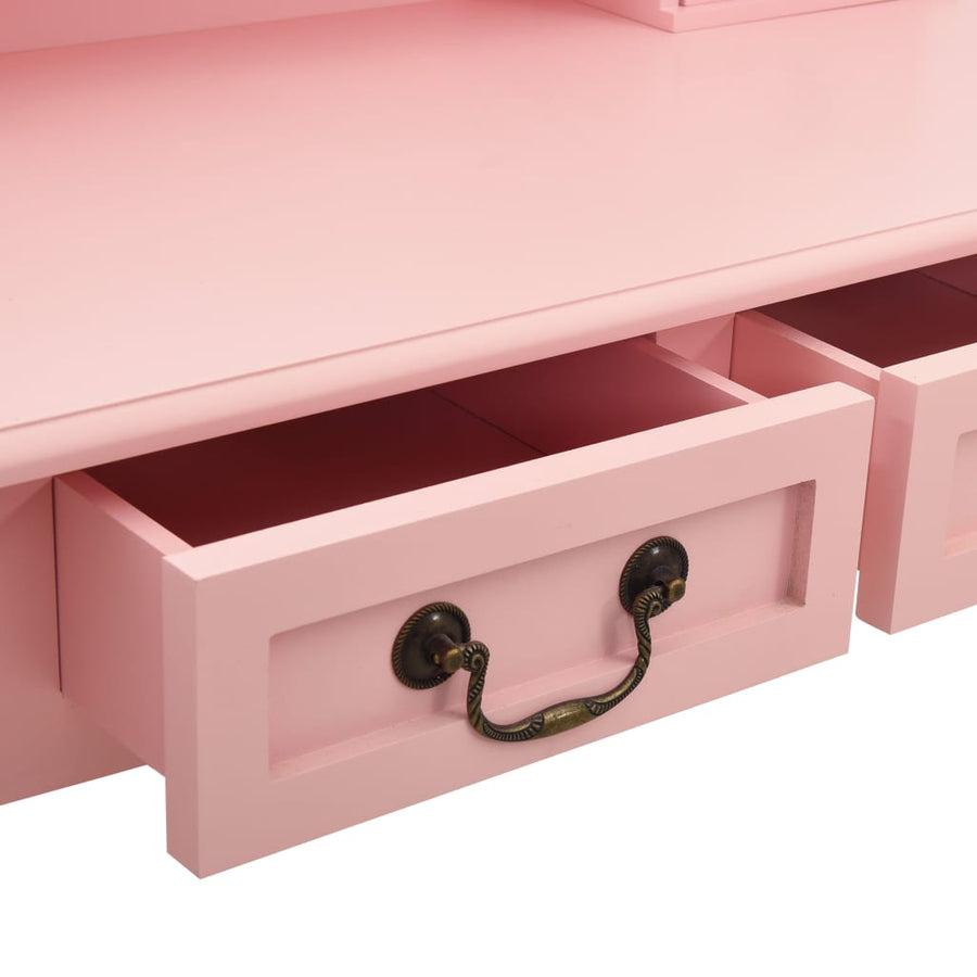 Kaptafelset Met Kruk 80X69X4 Cm Paulowniahout Roze