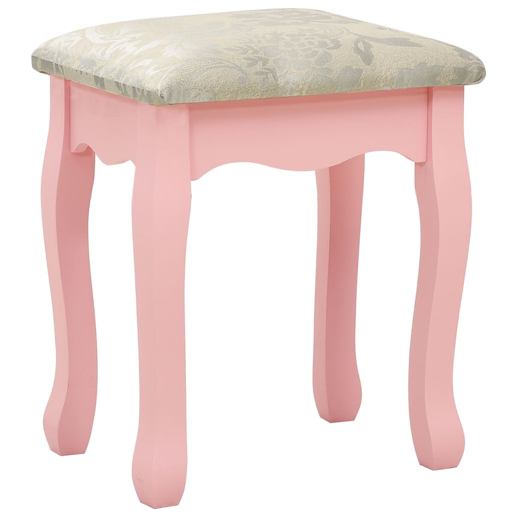 Kaptafelset Met Kruk 80X69X4 Cm Paulowniahout Roze