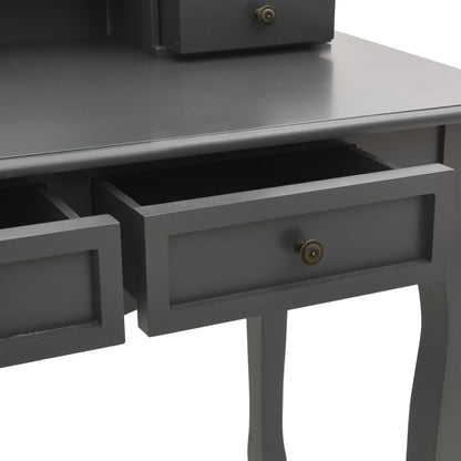 Kaptafelset Met Kruk 00X40X46 Cm Paulowniahout Grijs