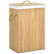 Wasmand 72L 2 vakken bamboe bruin