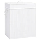 Wasmand 83L bamboe wit
