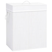 Wasmand 83L bamboe wit