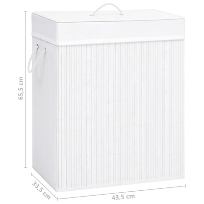 Wasmand met 1 vak 83 L bamboe wit