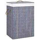 Wasmand bamboe grijs 1 vak