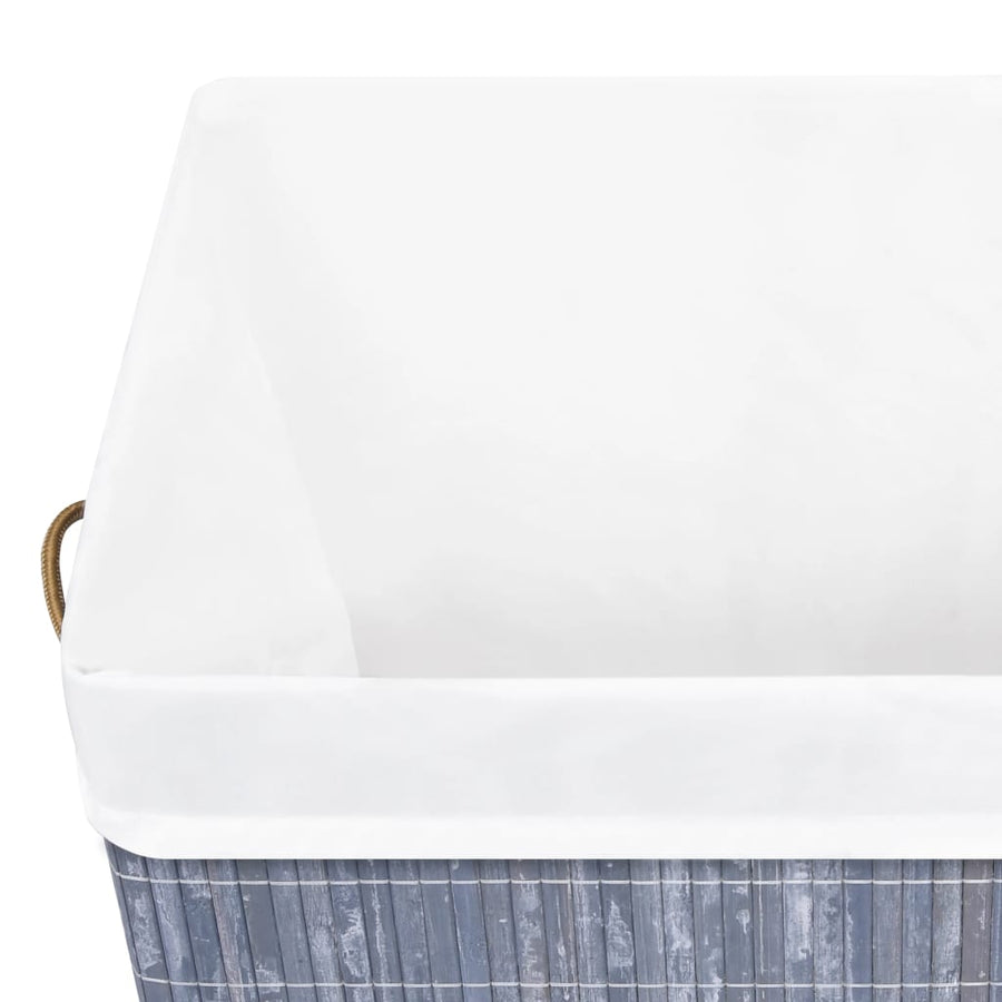 Wasmand met 1 vak 83 L bamboe grijs