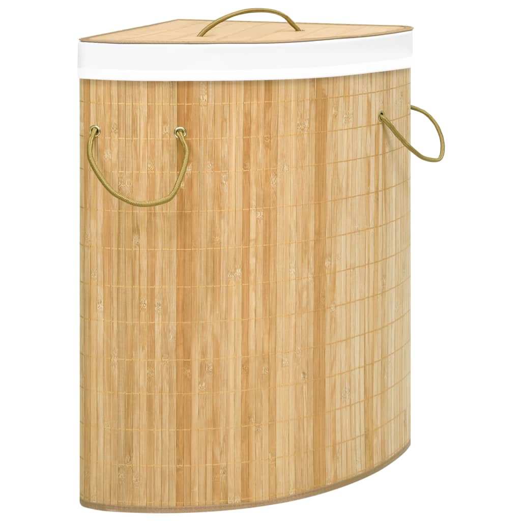 Hoekwasmand 60 L bamboe