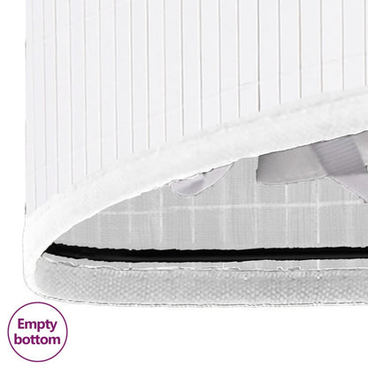 Hoekwasmand 60 L bamboe wit