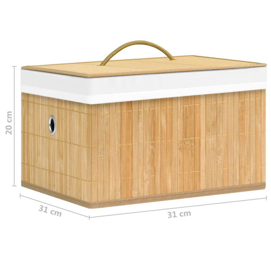 Opbergboxen Bamboe Lichthout