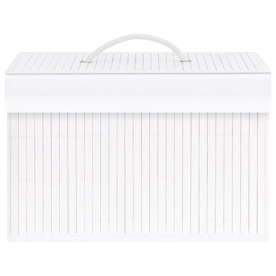 Opbergboxen Bamboe Wit