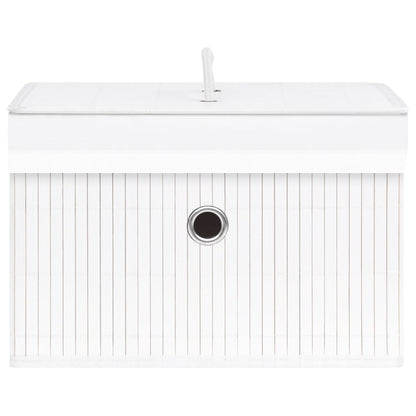 Opbergboxen Bamboe Wit