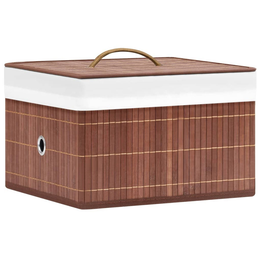 Opbergboxen Bamboe Bruin