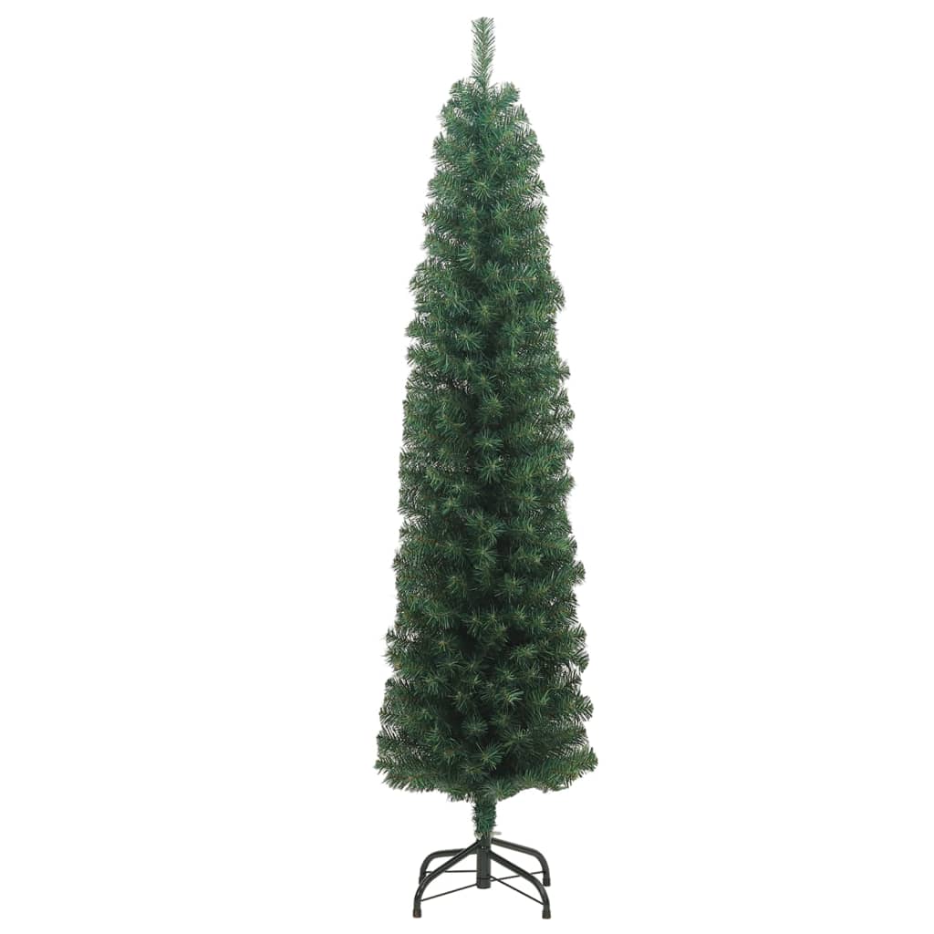 Kunstkerstboom Met Standaard Smal Pvc Groen 180 cm Basis