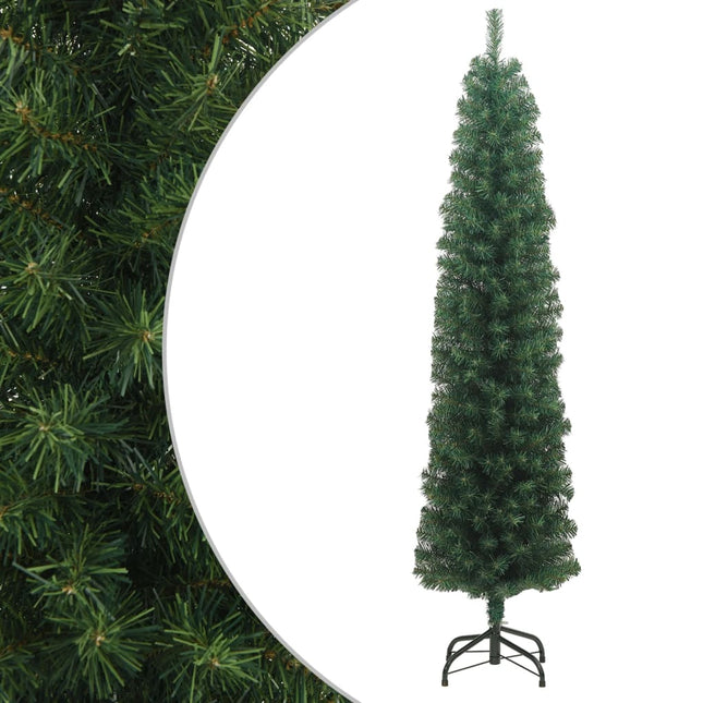 Kunstkerstboom Met Standaard Smal Pvc Groen 240 cm Basis