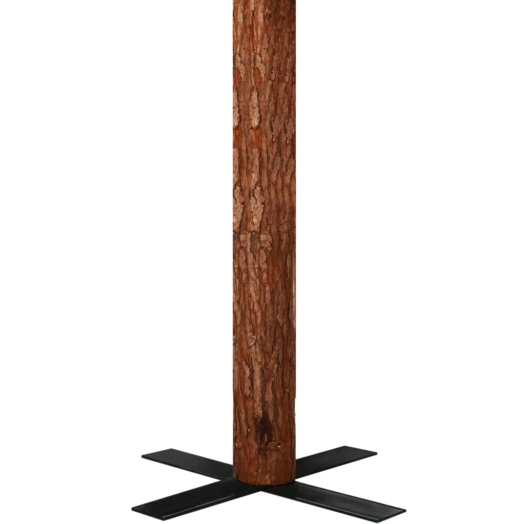 Kerstboom Met Echt Hout En Sneeuw Smal 20 Cm Groen 210 x 77 cm Met witte sneeuw
