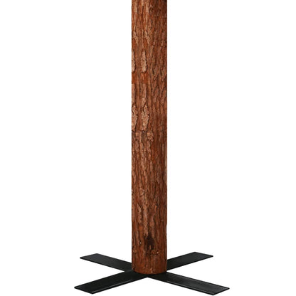 Kerstboom Met Echt Hout En Sneeuw Smal 20 Cm Groen 210 x 77 cm Met witte sneeuw