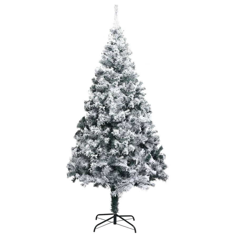 Kunstkerstboom Met Sneeuw 80 Cm Groen 180 x 115 cm