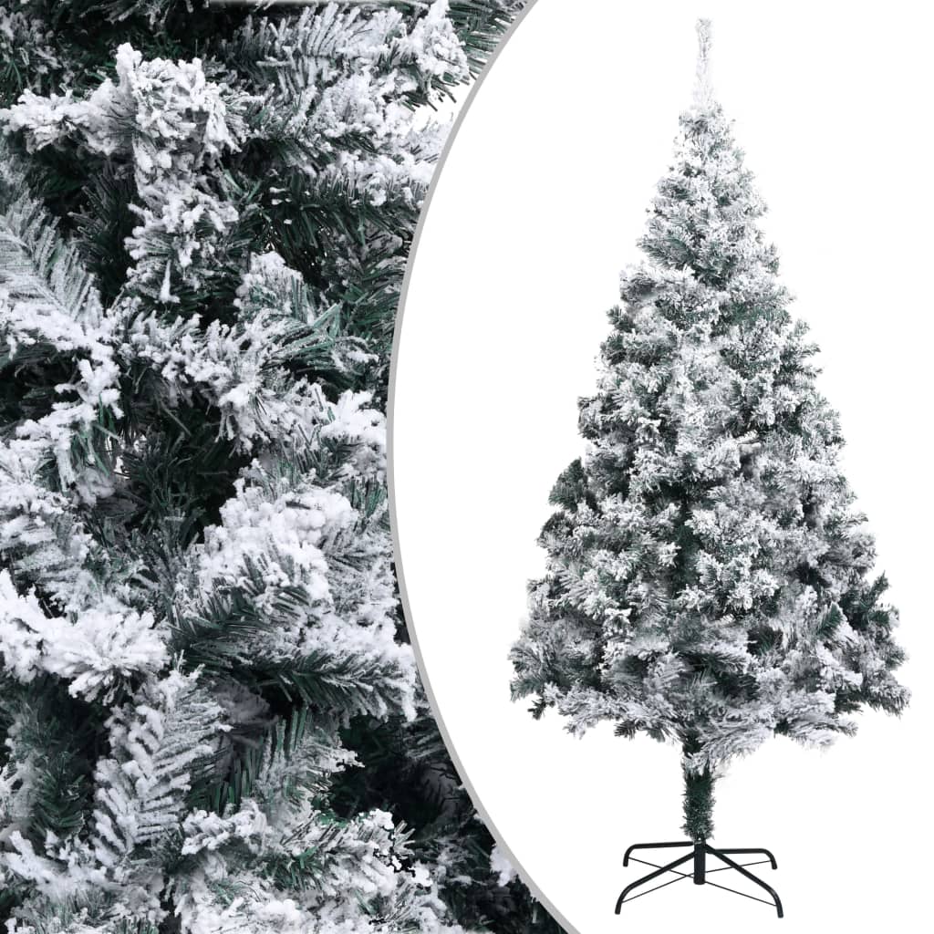Kunstkerstboom Met Sneeuw 210 Cm Groen 210 x 135 cm