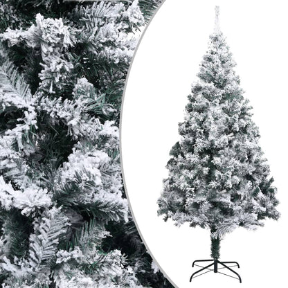 Kunstkerstboom Met Sneeuw 210 Cm Groen 210 x 135 cm