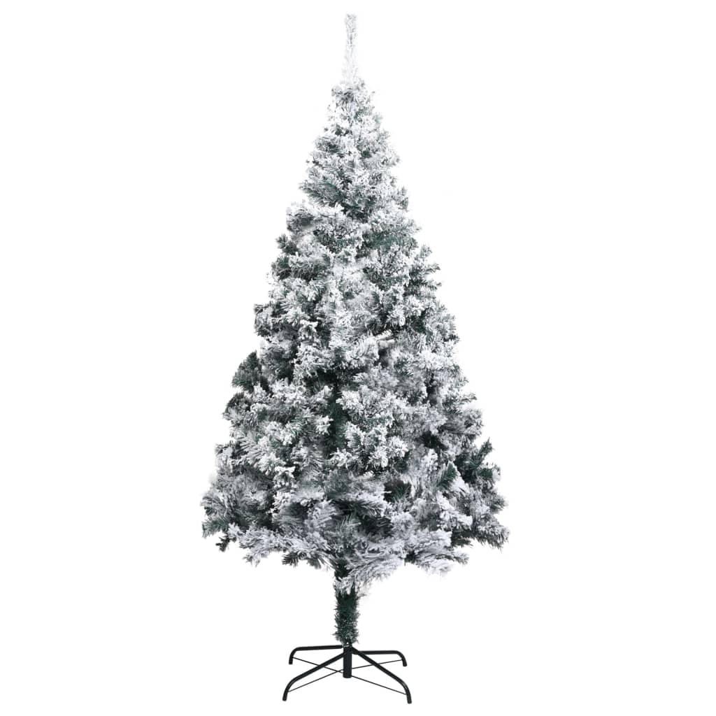 Kunstkerstboom Met Sneeuw 210 Cm Groen 210 x 135 cm