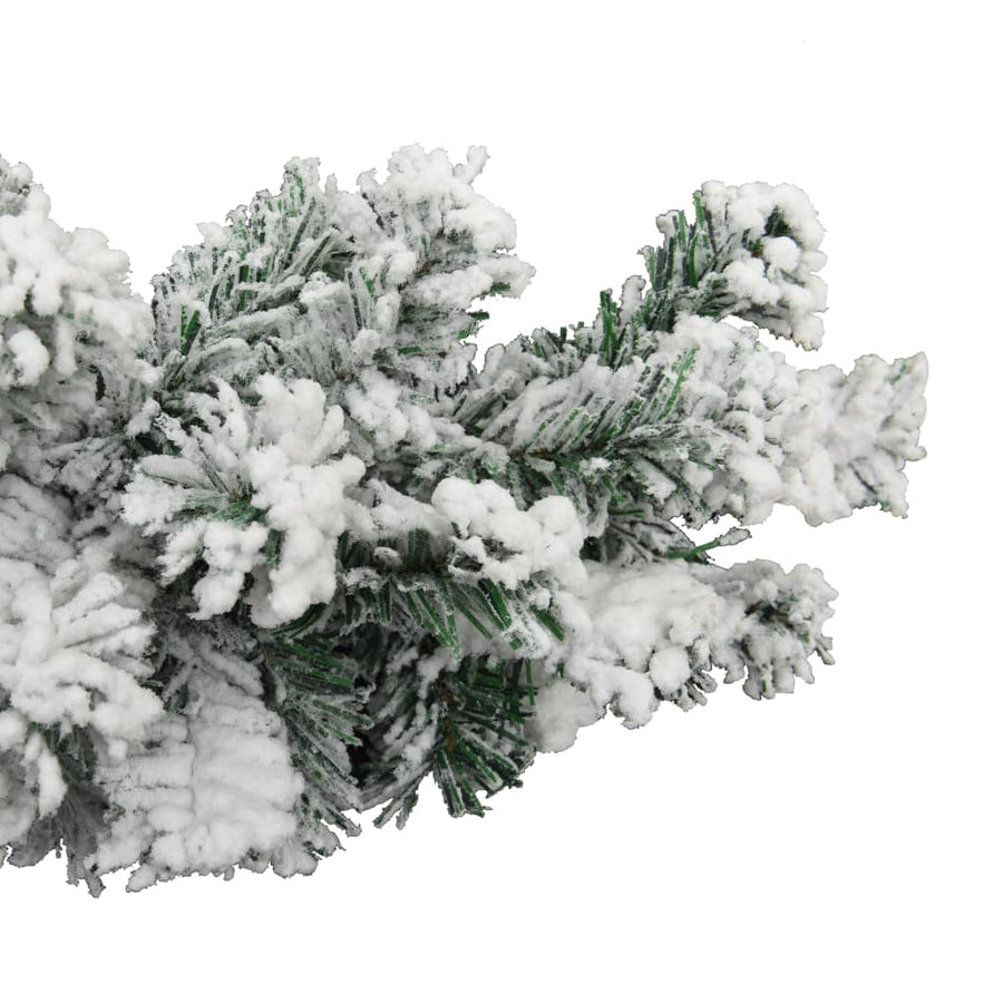 Kerstslinger Met Sneeuw Pvc Groen 5 m