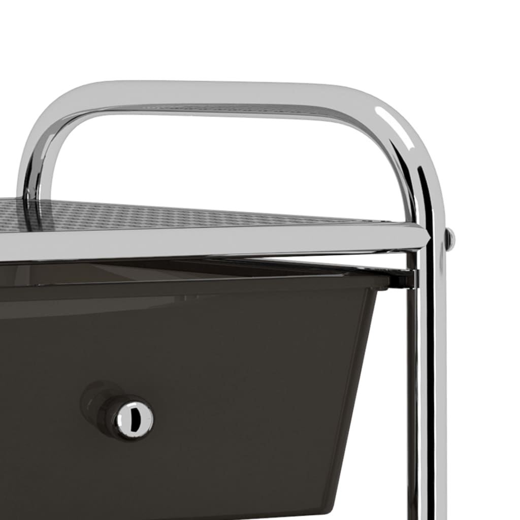 Opbergtrolley Met Lades Mobiel Kunststof 4 Zwart