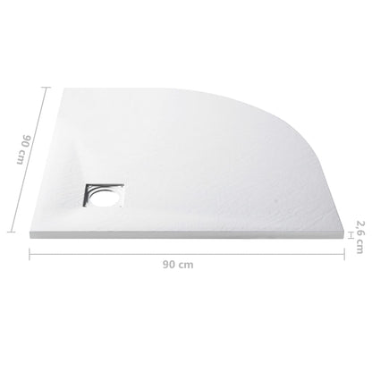 Douchebak 90X90 Cm Smc Wit