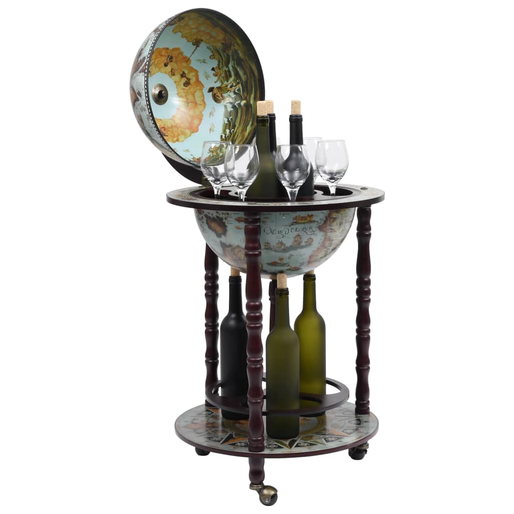 Globebar eucalyptushout blauw Blauw en bruin