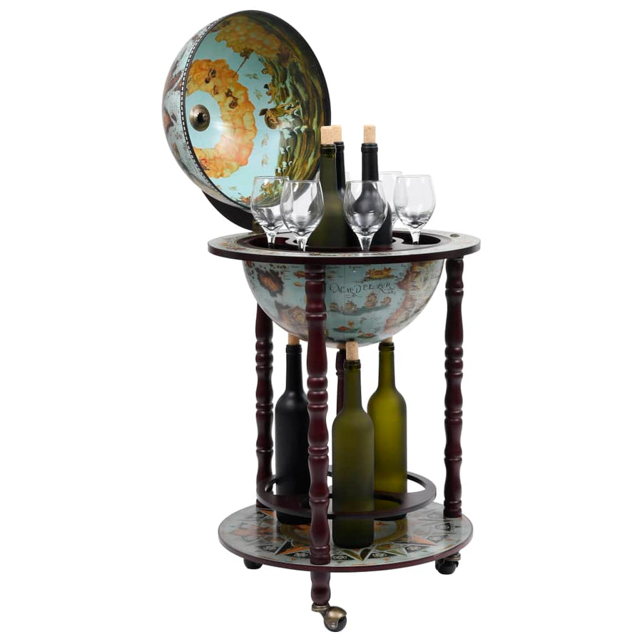 Globebar eucalyptushout blauw Blauw en bruin