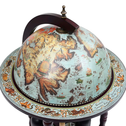 Globebar eucalyptushout blauw Blauw en bruin