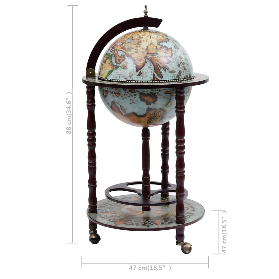 Globebar eucalyptushout blauw Blauw en bruin