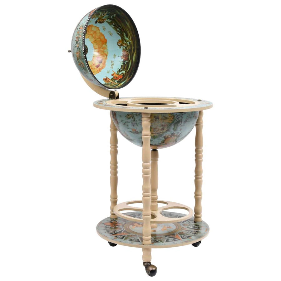Globebar Eucalyptushout Blauw en wit