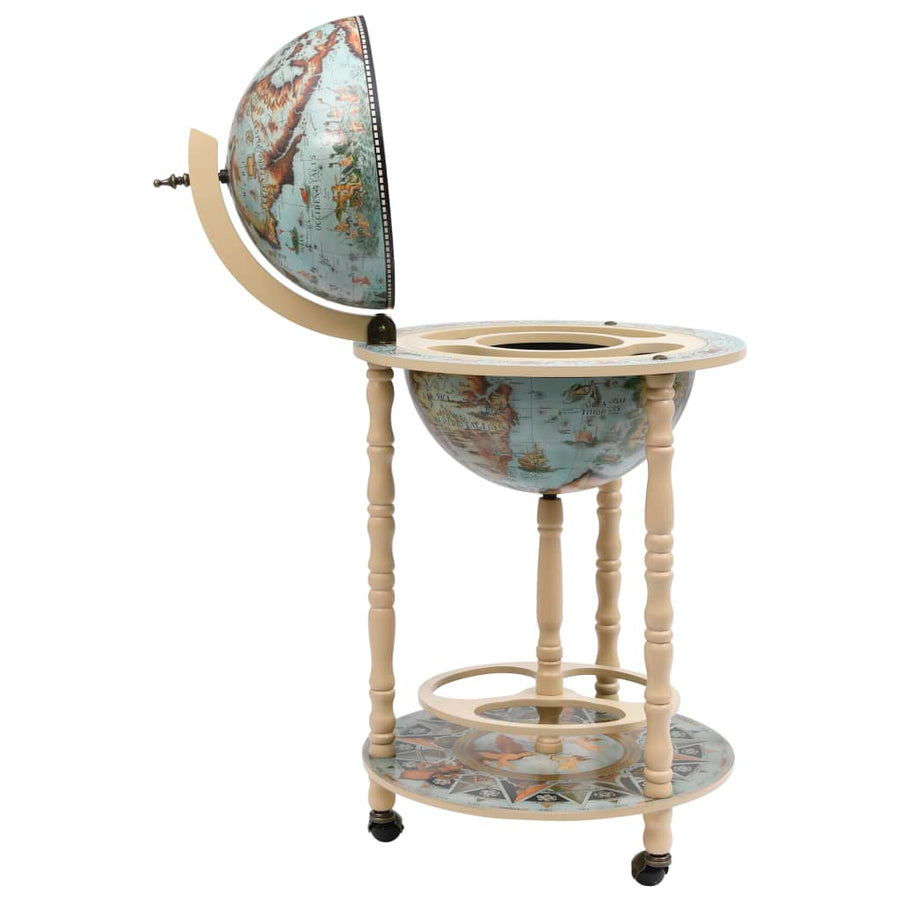 Globebar Eucalyptushout Blauw en wit