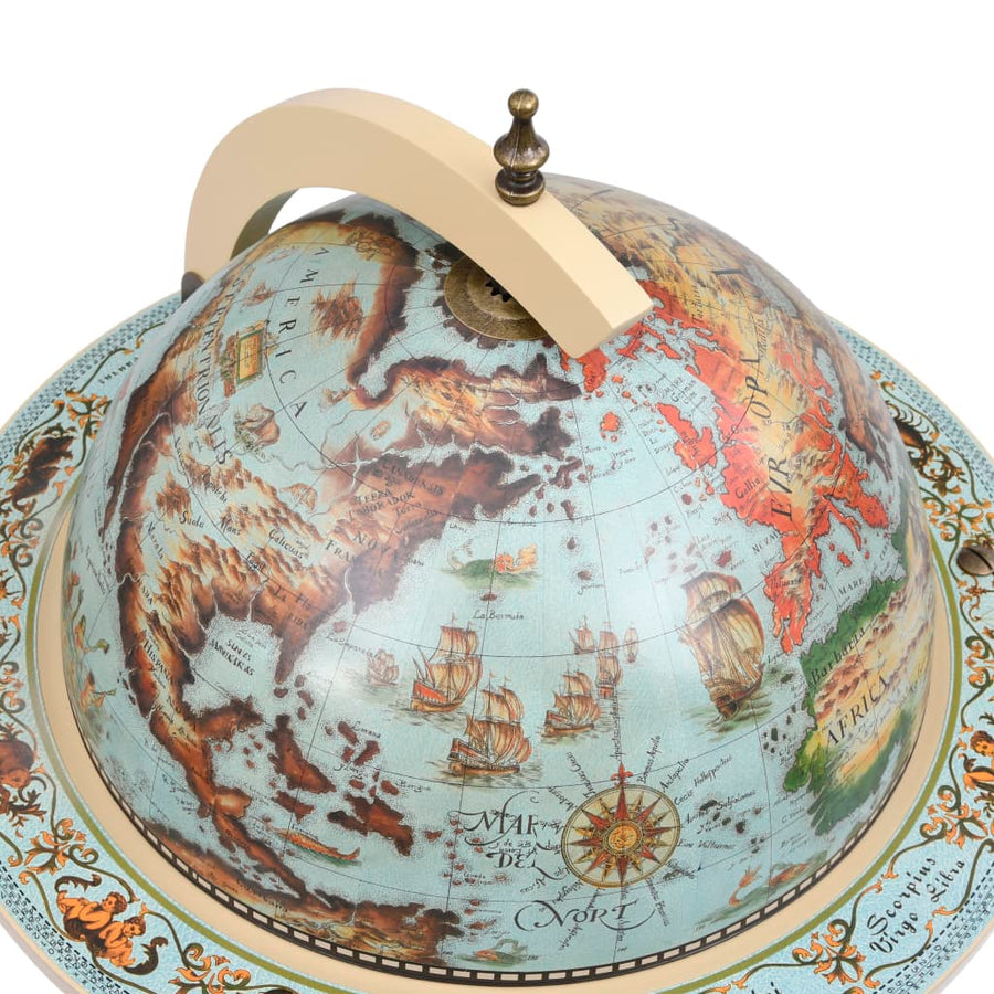 Globebar Eucalyptushout Blauw en wit