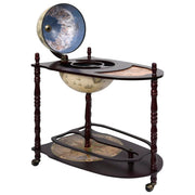 Globebar 70x45x88 cm eucalyptushout groen