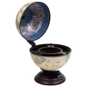 Globebar tafelmodel 38x33x48 cm eucalyptushout groen