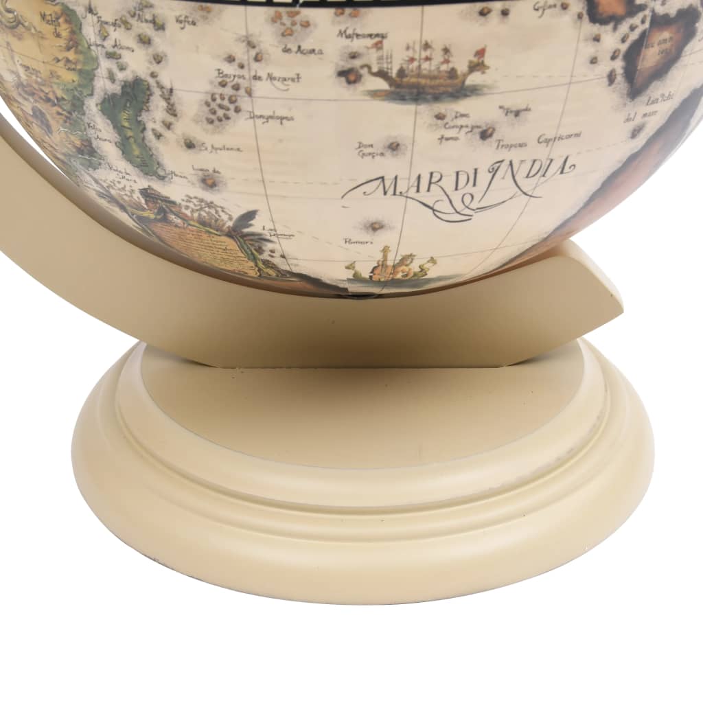 Globebar Tafelmodel Eucalyptushout Wit
