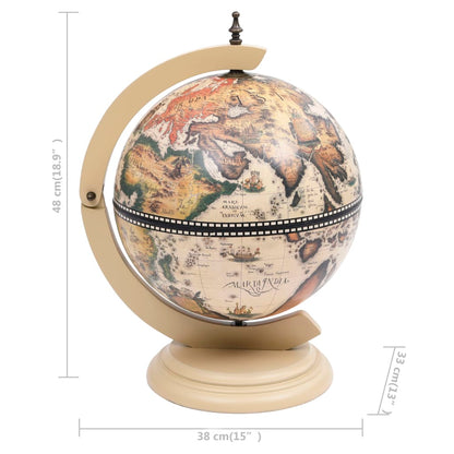 Globebar Tafelmodel Eucalyptushout Wit