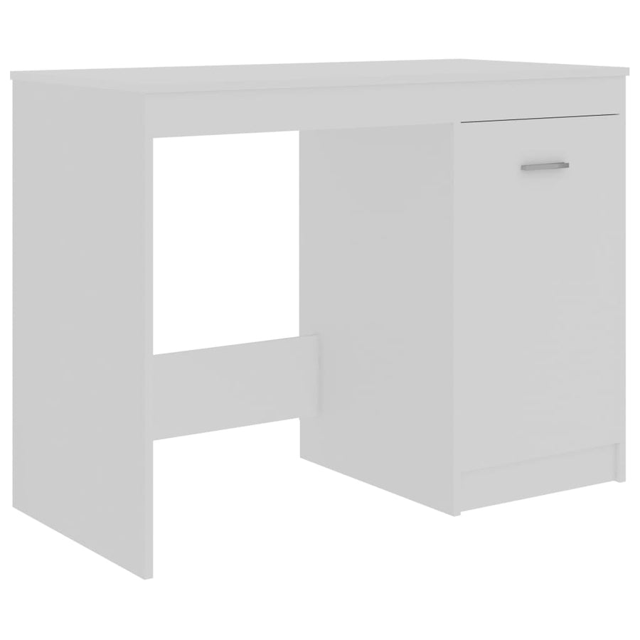Bureau 140X50X76 Cm Bewerkt Hout Wit