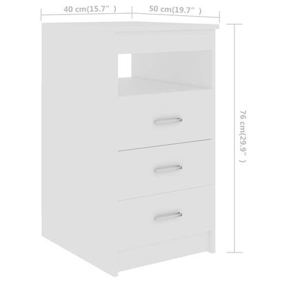 Bureau 140X50X76 Cm Bewerkt Hout Wit