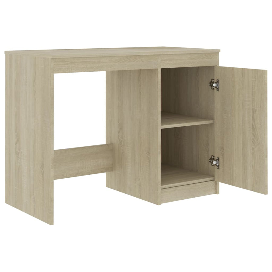 Bureau 140x50x76 cm spaanplaat sonoma eikenkleurig Sonoma eiken