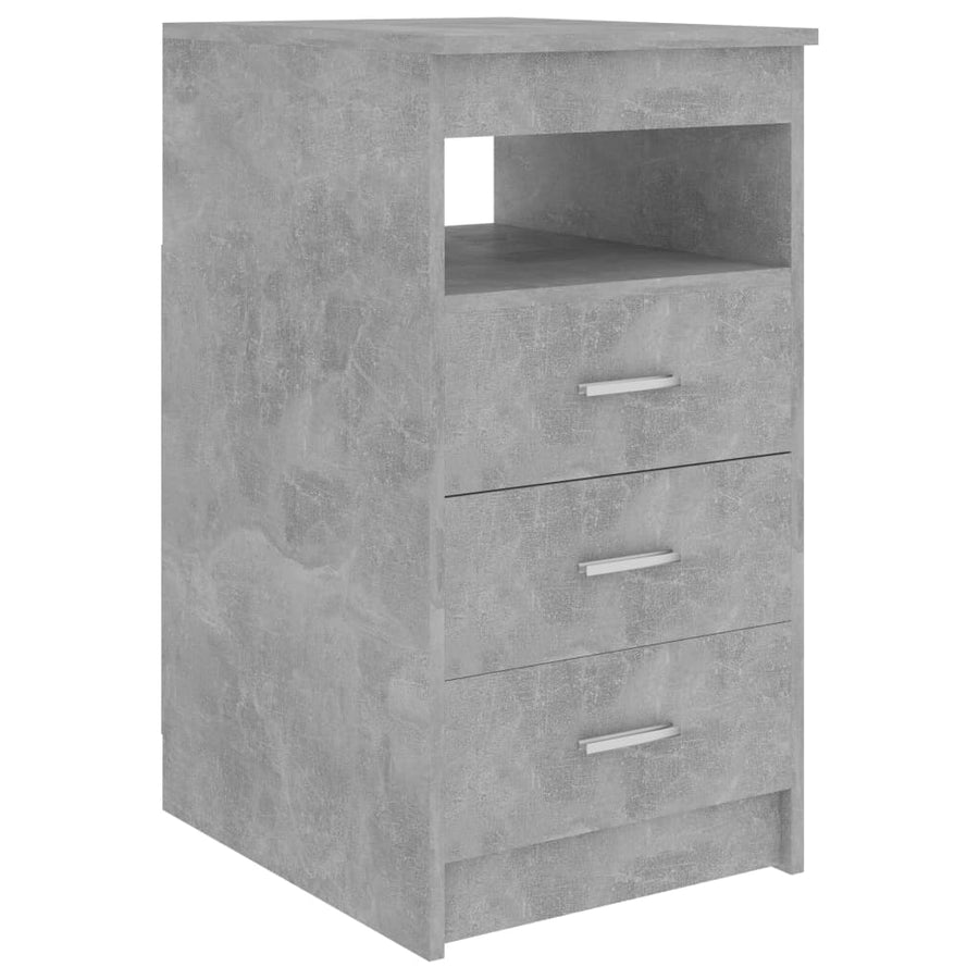 Bureau 140x50x76 cm spaanplaat betongrijs Betongrijs