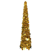Kunstkerstboom pop-up 120 cm goud PET