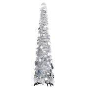 Kunstkerstboom pop-up 120 cm zilver