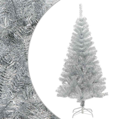 Kunstkerstboom Met Standaard 150 Cm Pet Kleurig Zilver 150 x 80 cm