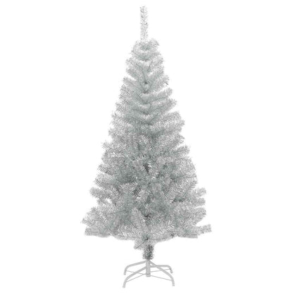 Kunstkerstboom Met Standaard 150 Cm Pet Kleurig Zilver 150 x 80 cm