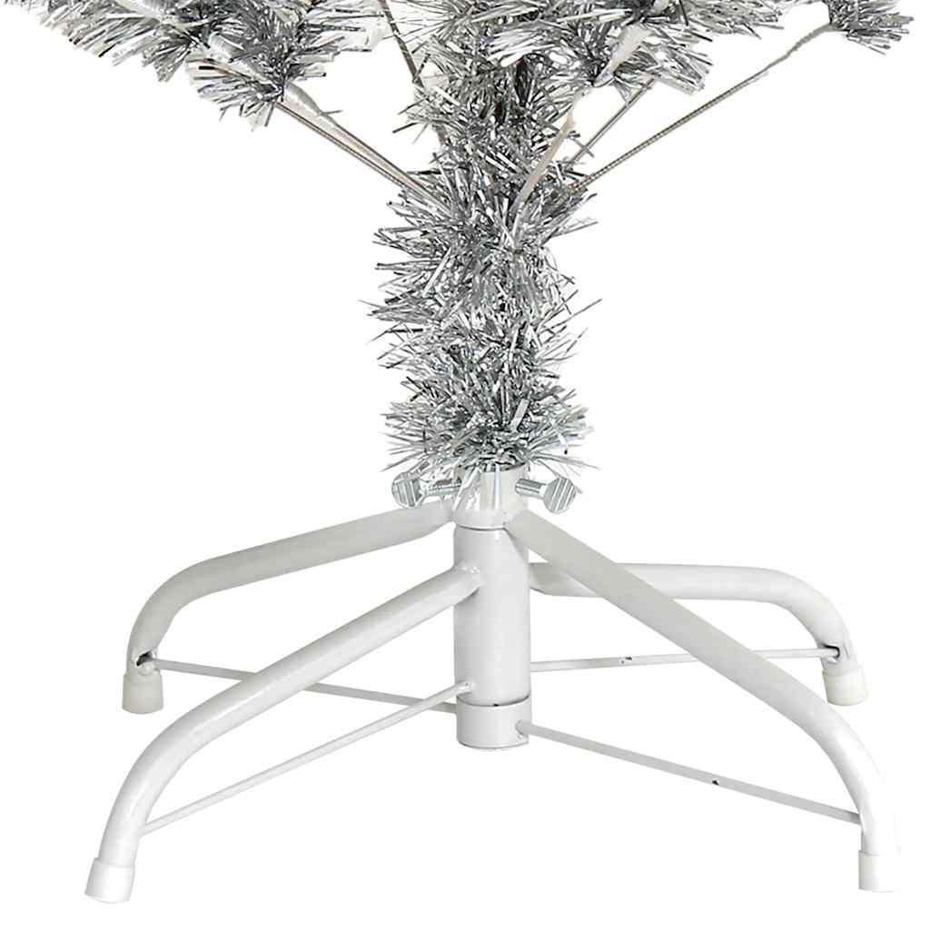 Kunstkerstboom Met Standaard 150 Cm Pet Kleurig Zilver 150 x 80 cm
