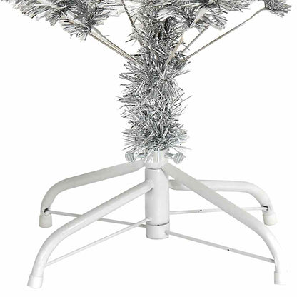 Kunstkerstboom Met Standaard 150 Cm Pet Kleurig Zilver 150 x 80 cm