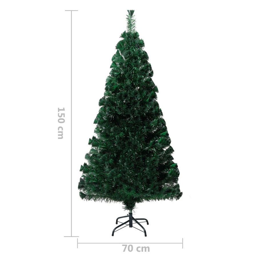 Kunstkerstboom met standaard 150 cm glasvezel groen