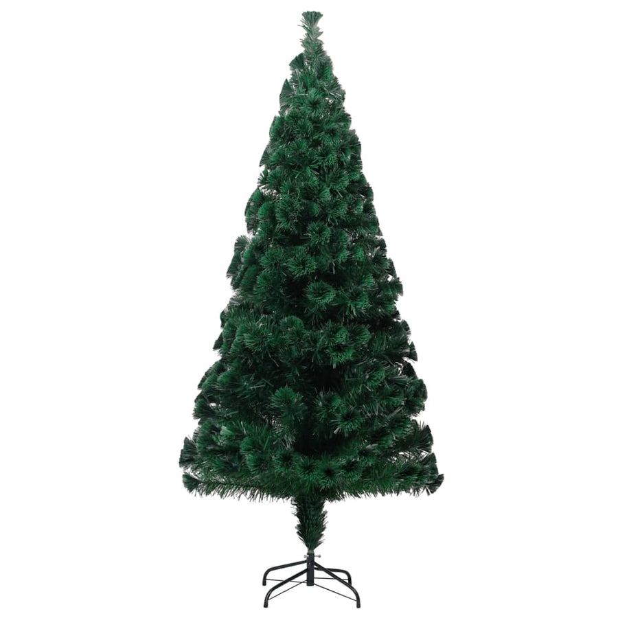 Kunstkerstboom Met Standaard 180 Cm Glasvezel Groen 180 x 80 cm