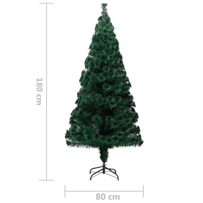 Kunstkerstboom Met Standaard 180 Cm Glasvezel Groen 180 x 80 cm